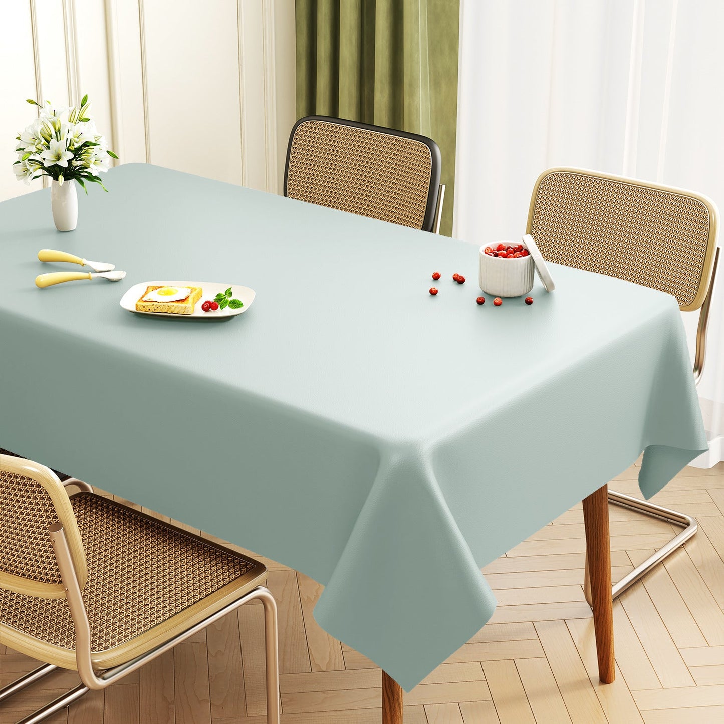 Tapis de table rectangulaire en cuir de qualité supérieure
