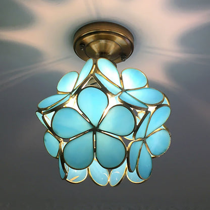 Lampe de plafond Tiffany de style vintage 