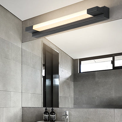 Applique murale LED noire élégante pour salle de bain