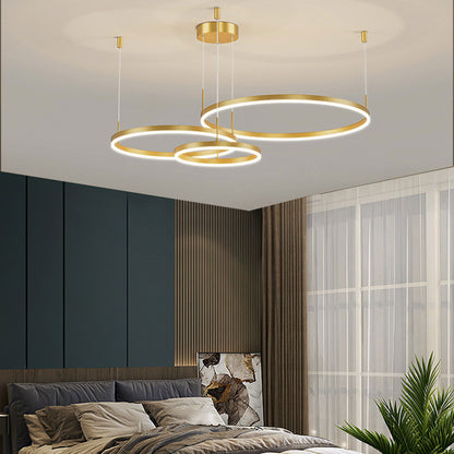 Stylish Metal Pendant Light Circle Design