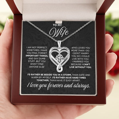 Collier d'amour romantique pour elle, pour toujours