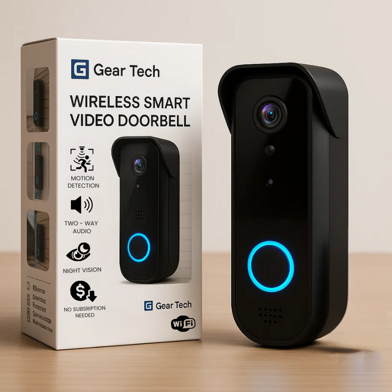 Wi-Fi Smart Doorbell Camera with HD Video - Halri