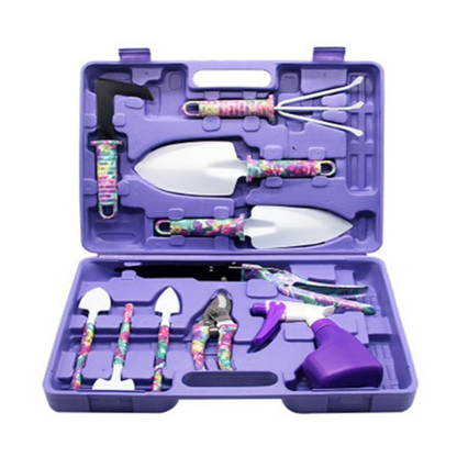 Vibrant 10-Piece Garden Tool Kit with Ergonomic Handles - Halri