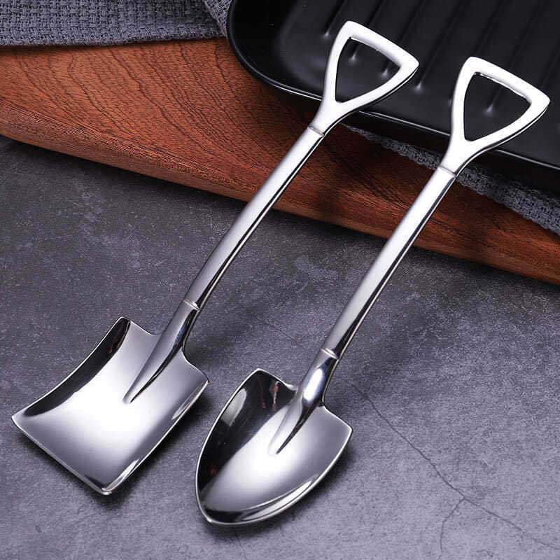Spatule-cuillère à fentes en acier inoxydable durable