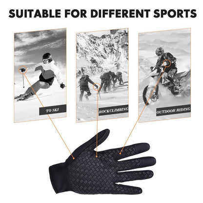 Winter Sports Gloves Thermal Insulated Cycling Gloves - Halri