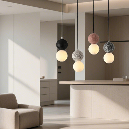 Glarefusion Nordic Modern Simple Terrazzo Chandelier