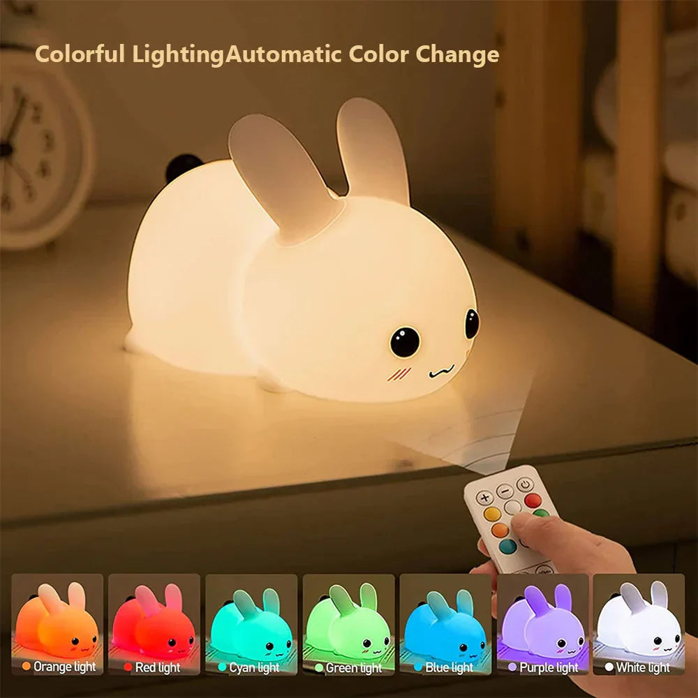 Lampe de table lapin adorable