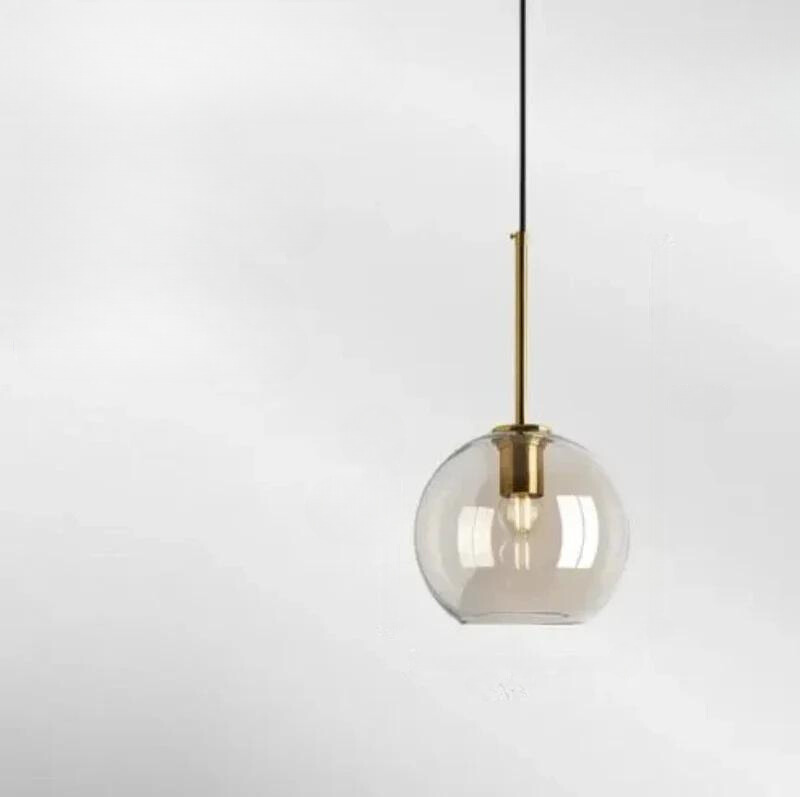 Lampe pendante en verre de style scandinave simple
