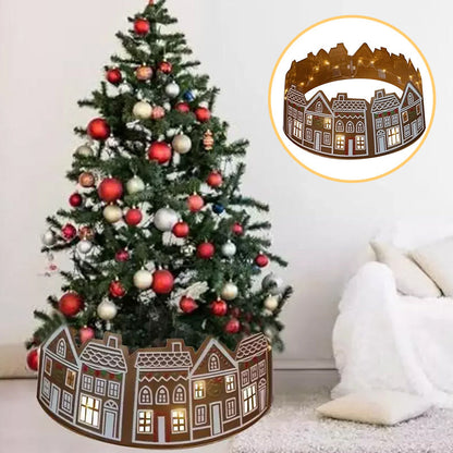 Festive LED Holiday Tree Collar Skirt - Halri