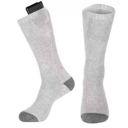 Chaussettes chauffantes électriques rechargeables et chaudes pour l'hiver