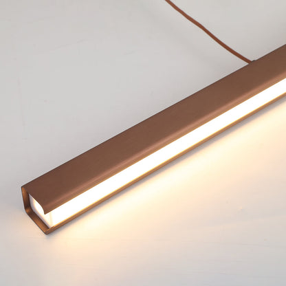 Simple Linear Pendant Light Modern Adjustable Ceiling Lamp