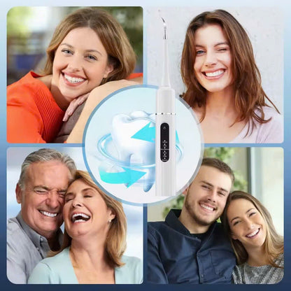 2-in-1 Ultrasonic Tooth Cleaner & Electric Toothbrush – Waterproof, USB Rechargeable, Compact Portable Design