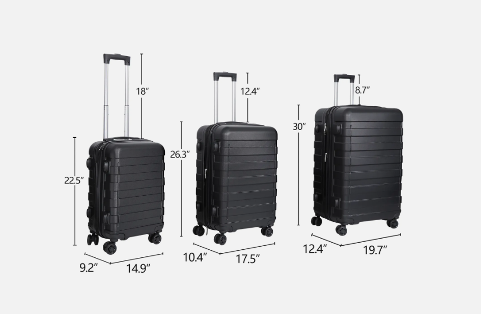 Rolling Spinner Suitcase Set 3 Piece 21 26 30 Inch