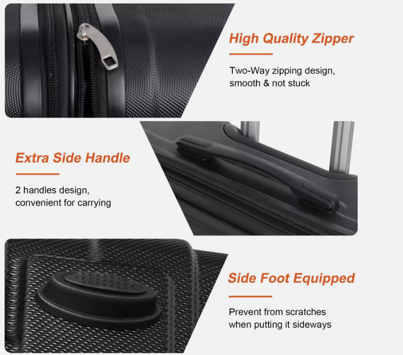 Rolling Spinner Suitcase Set 3 Piece 21 26 30 Inch
