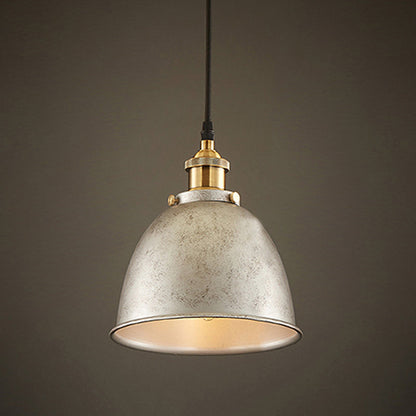 Lampe suspendue rustique en métal