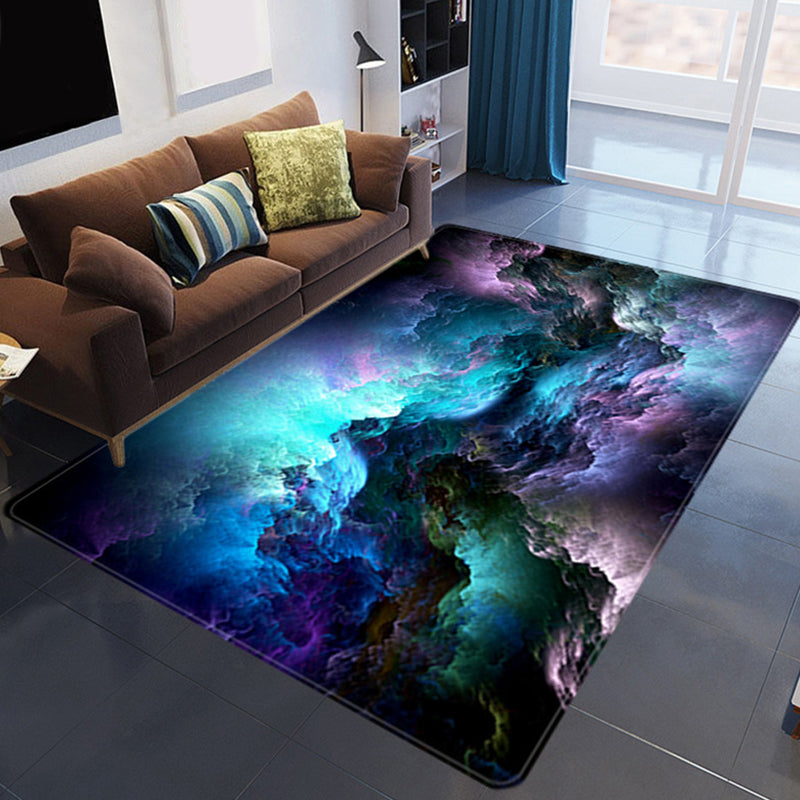 Tapis nuage 3D coloré, doux et antidérapant pour salon