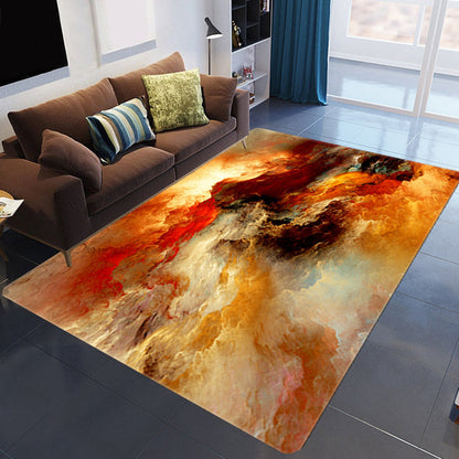 Tapis nuage 3D coloré, doux et antidérapant pour salon
