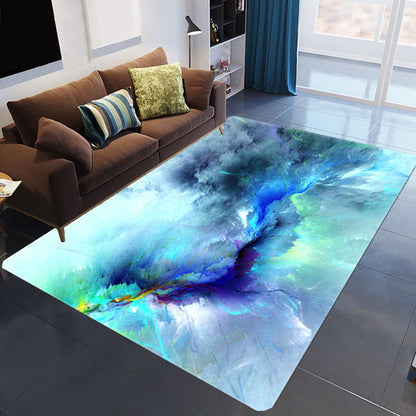 Tapis nuage 3D coloré, doux et antidérapant pour salon