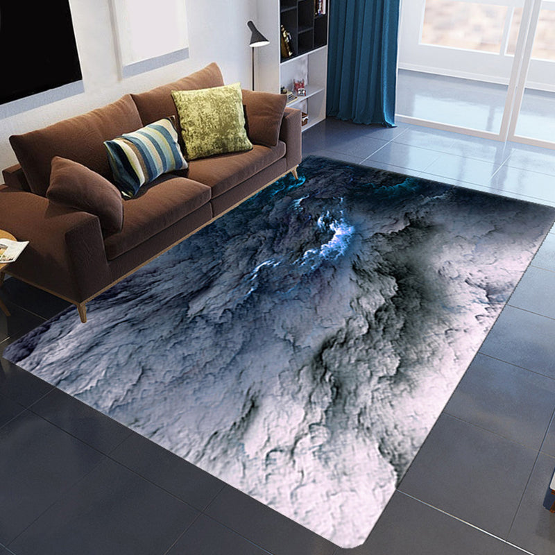 Tapis nuage 3D coloré, doux et antidérapant pour salon