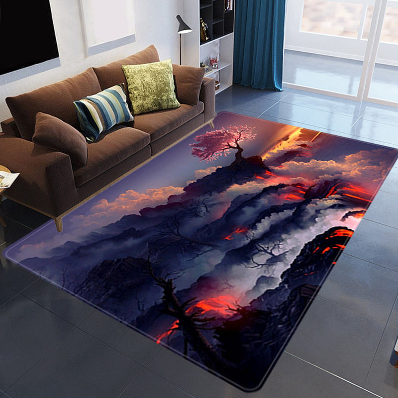Tapis nuage 3D coloré, doux et antidérapant pour salon