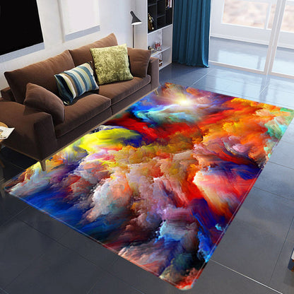 Tapis nuage 3D coloré, doux et antidérapant pour salon