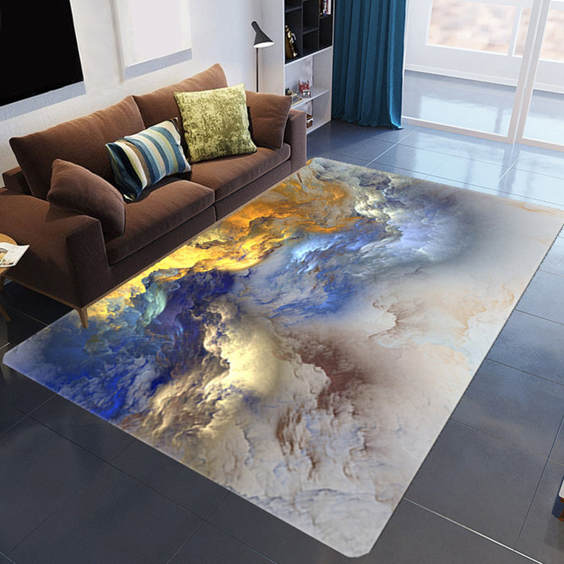 Tapis nuage 3D coloré, doux et antidérapant pour salon