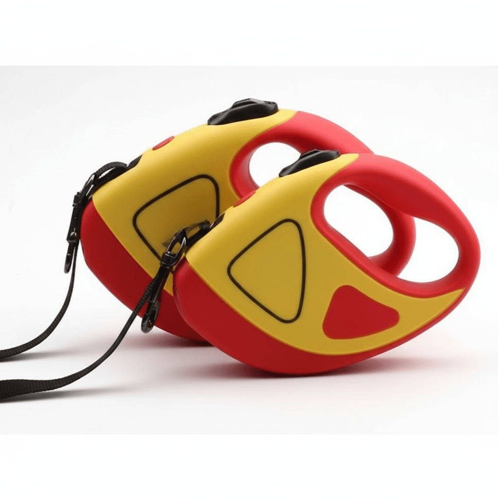 Laisse pour chien à LED visibles avec réflecteurs et rétractable