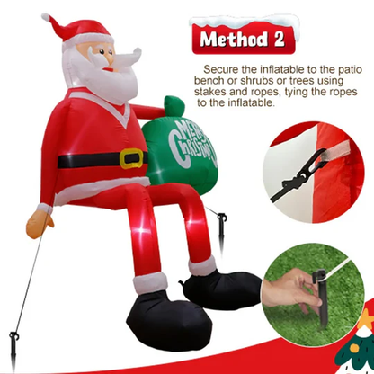 Giant 8FT Blow Up Christmas Santa Decoration