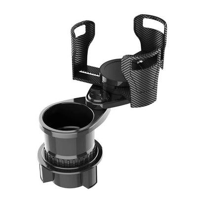 Porte-gobelets rotatif pour voiture, pour deux boissons
