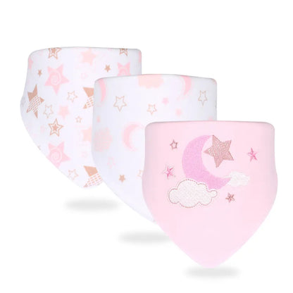 Adorable ensemble bavoir-écharpe pour bébé - Bavoirs doux aux imprimés amusants