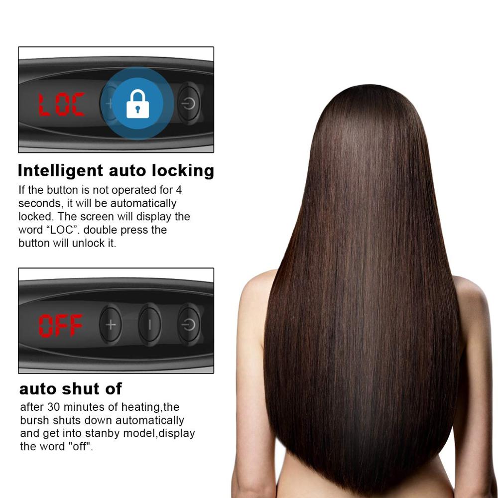 Advanced Hair Straightening Brush Tool