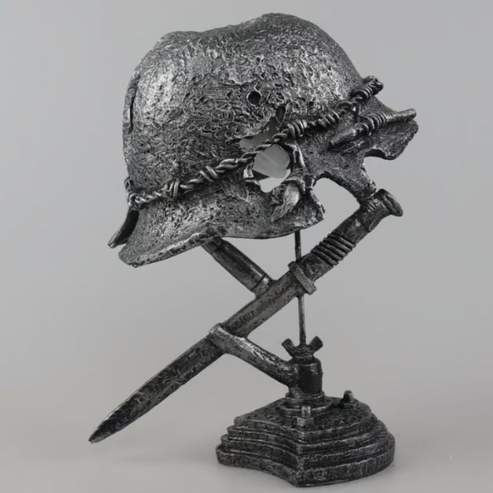 Lampe de bureau rétro en forme de casque métallique – Éclairage vintage classique pour la maison