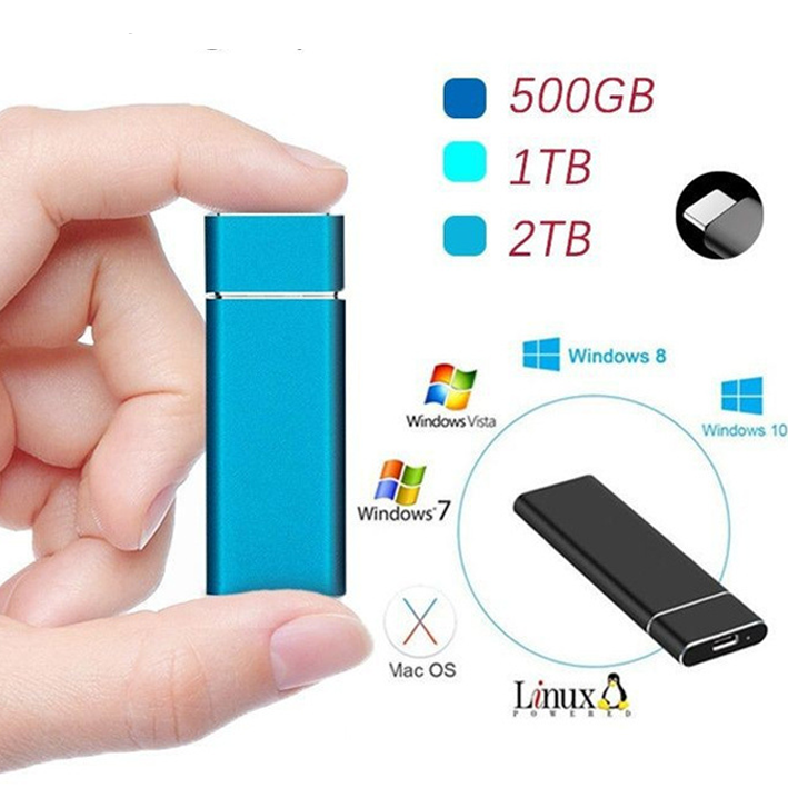 Fast Portable External Hard Drive (1TB / 2TB)