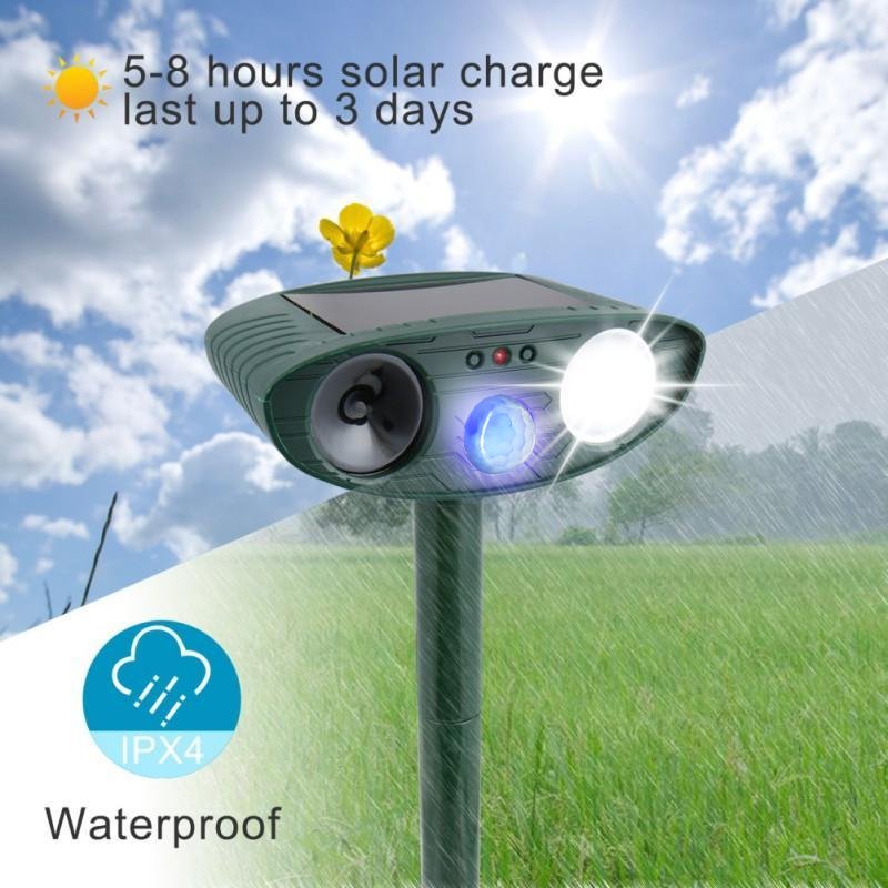 Outdoor Animal Repellent Solar Powered Device