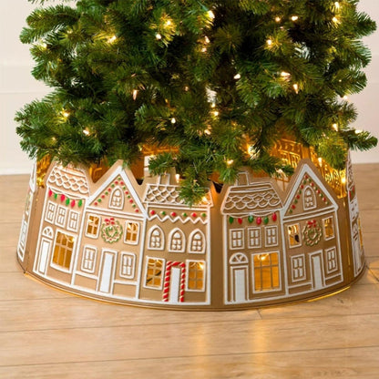 Jupe à col sapin de Noël LED festive