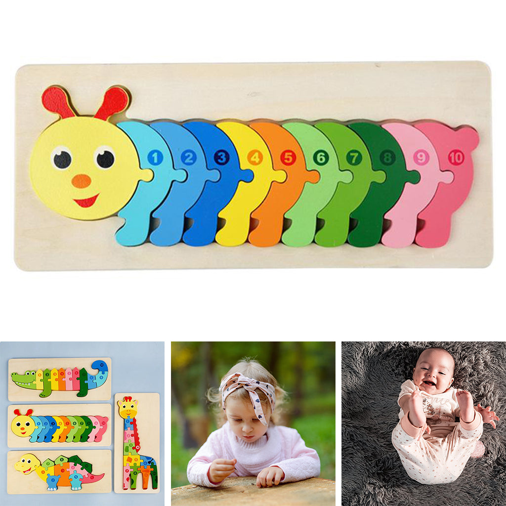 Puzzle en bois amusant et éducatif pour enfants