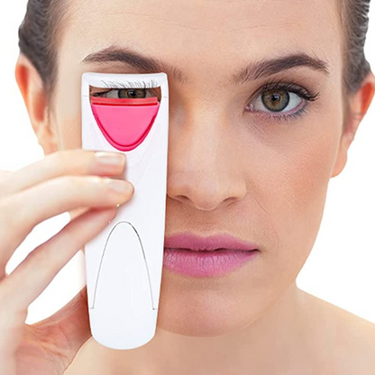 Compact Heated Eyelash Curler and Mascara Setter