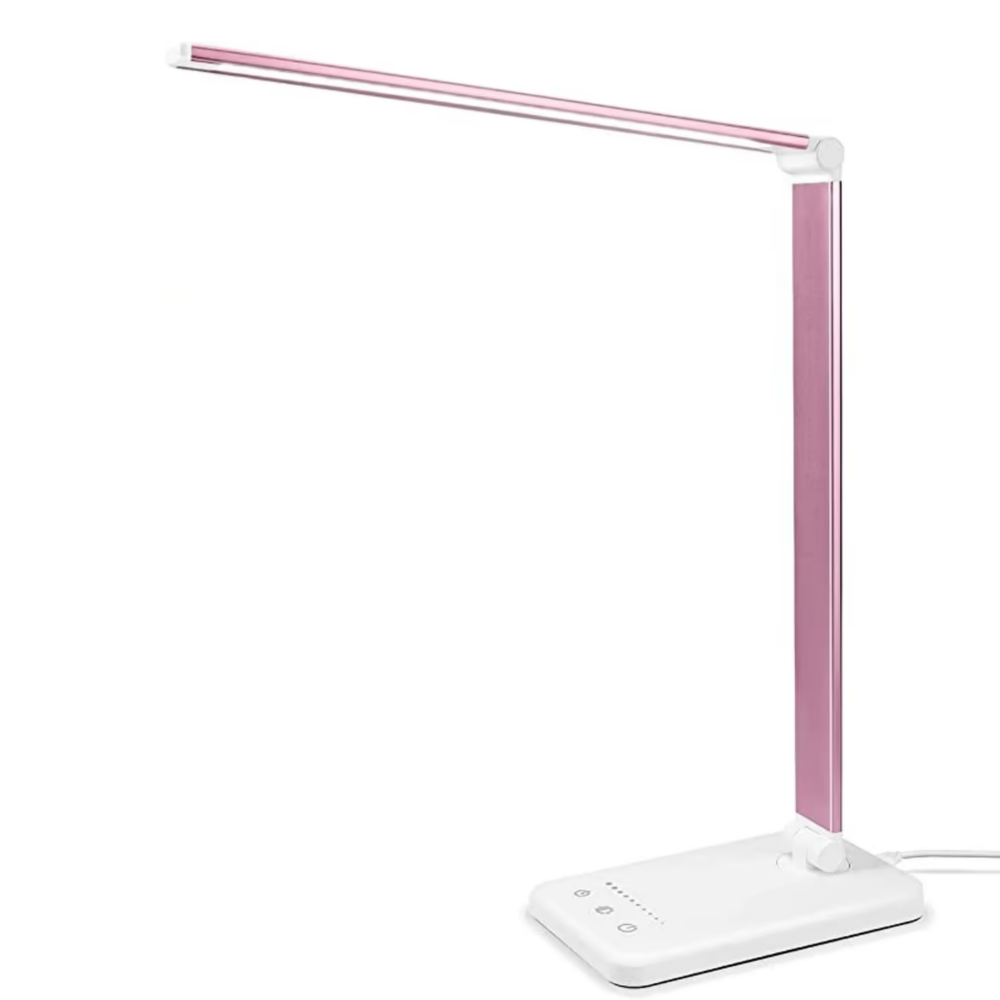 Lampe de bureau LED compacte avec port USB et 5 modes d'éclairage