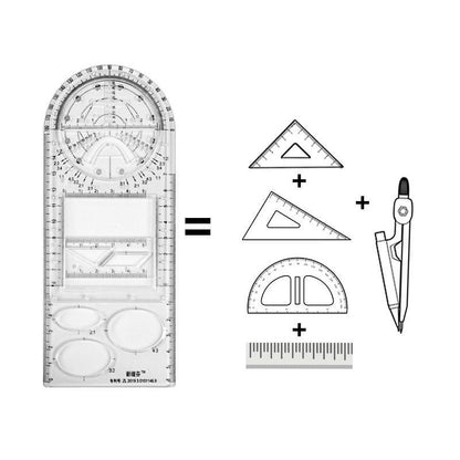 Règle mathématique 3 en 1 précise
