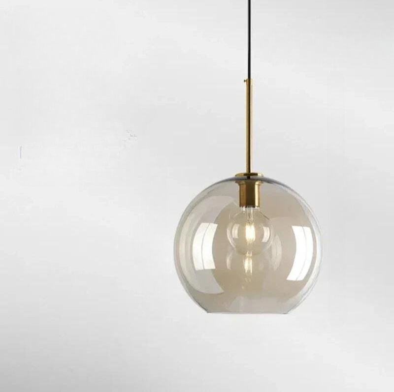 Lampe pendante en verre de style scandinave simple