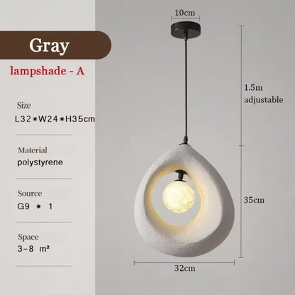 Lampe suspendue de style japonais simple