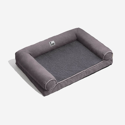 Plush Orthopedic Faux Suede Pet Bed