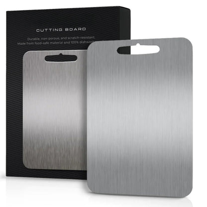 Planche à découper en acier inoxydable durable
