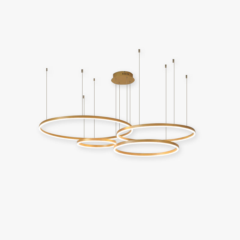 Stylish Metal Pendant Light Circle Design - Halri