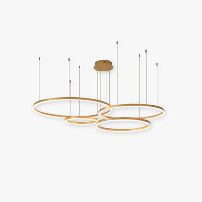 Stylish Metal Pendant Light Circle Design - Halri