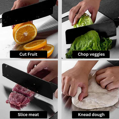 Planche à découper en acier inoxydable durable