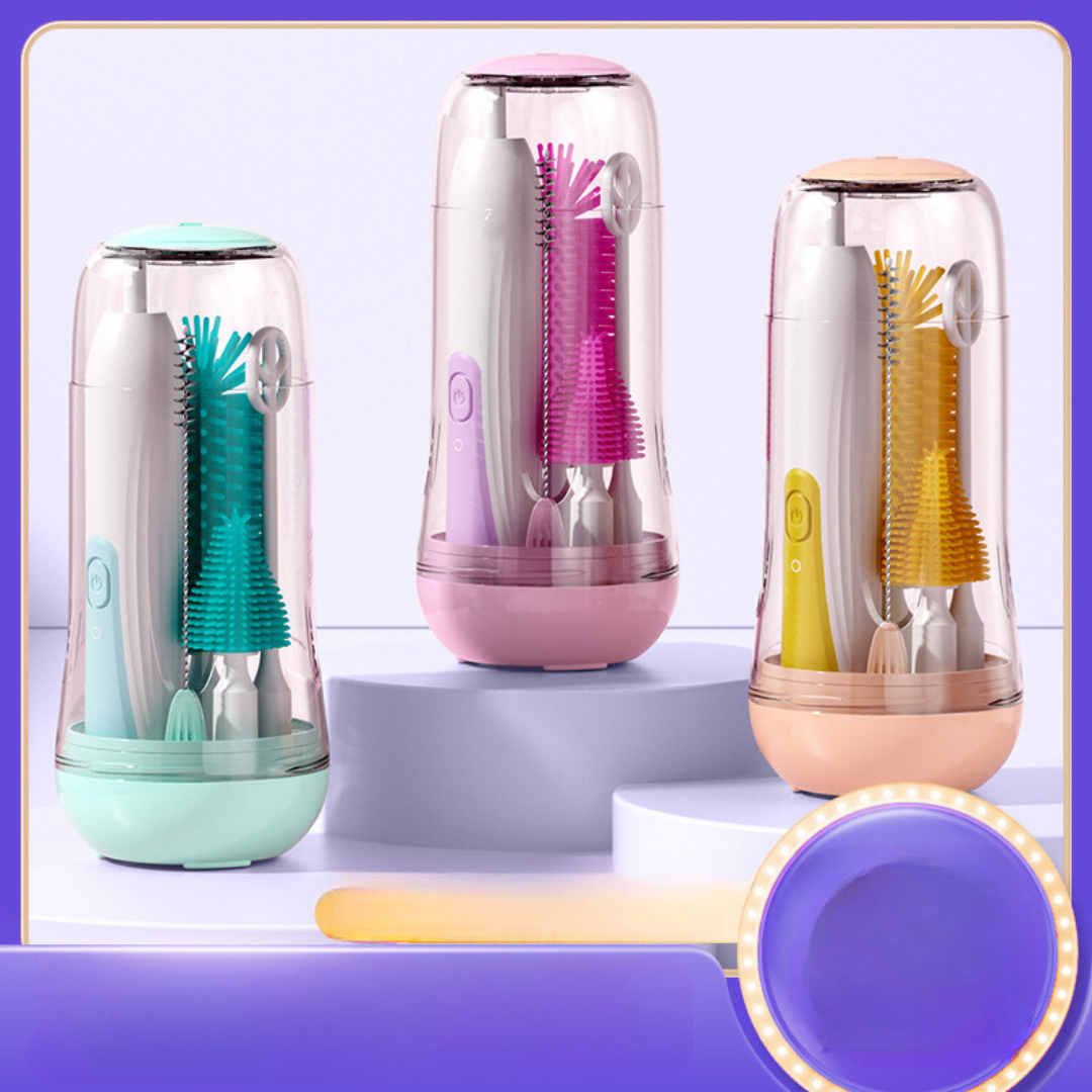 Baby Bottle Brush Cleaner 6 in 1 Set - Halri