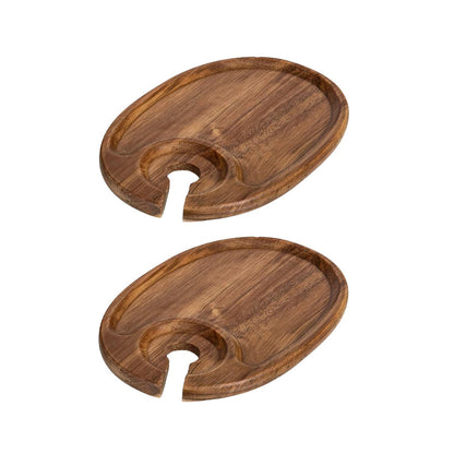 Ensemble de plateaux de service à vin et à fromage