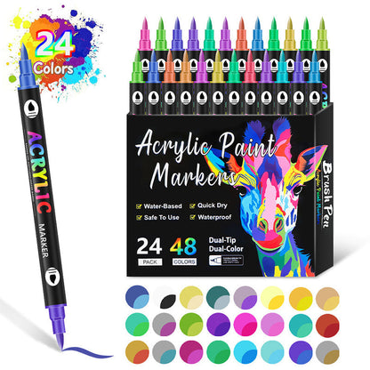 Feutres de peinture artistique aux couleurs vives