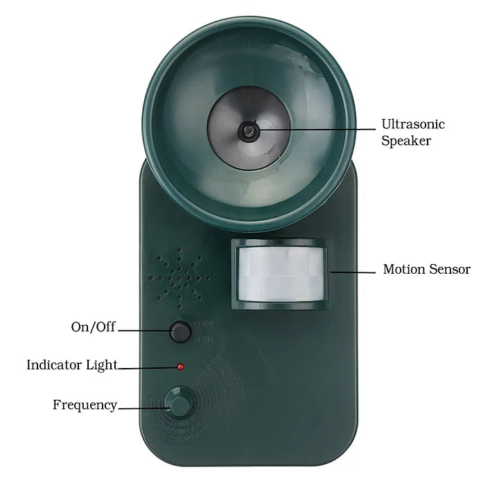 Effective Outdoor Animal Repeller Ultrasonic Pest Repellent Device